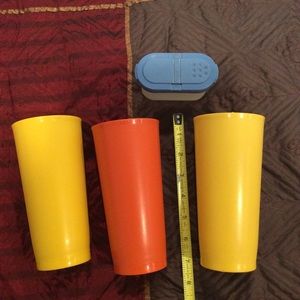 Tupperware Cups & Salt Pepper Shaker!